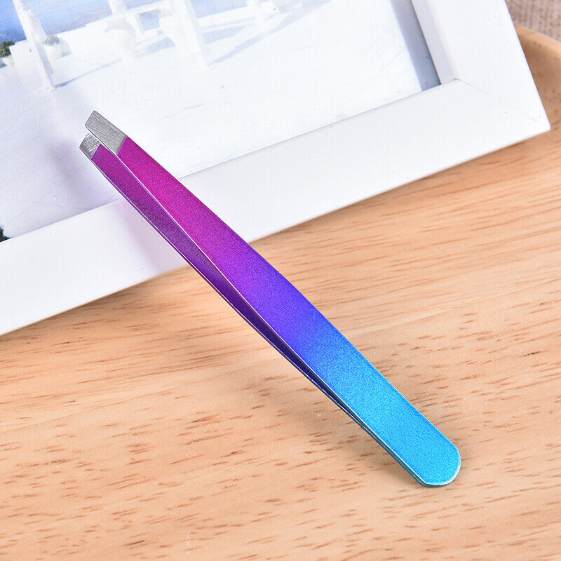 1pcs Stainless Steel Tweezers for Hair Eyebrow Plucker Nail Beauty Slanted.l8