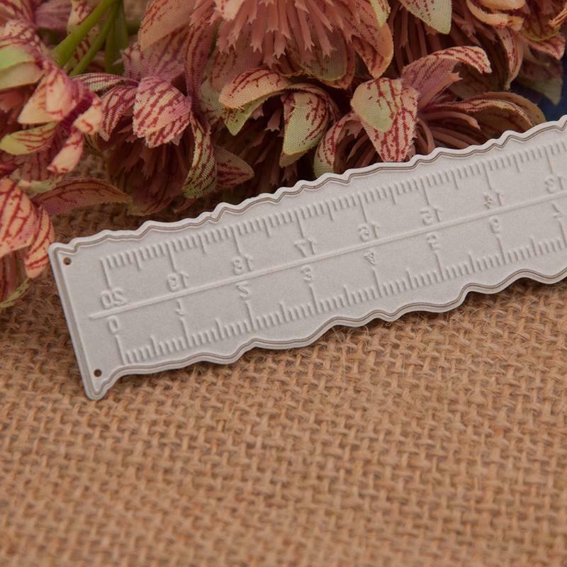 Irregular Ruler Die Cuts Stencil Decorative Embossing for DIY Journal Art Crafts