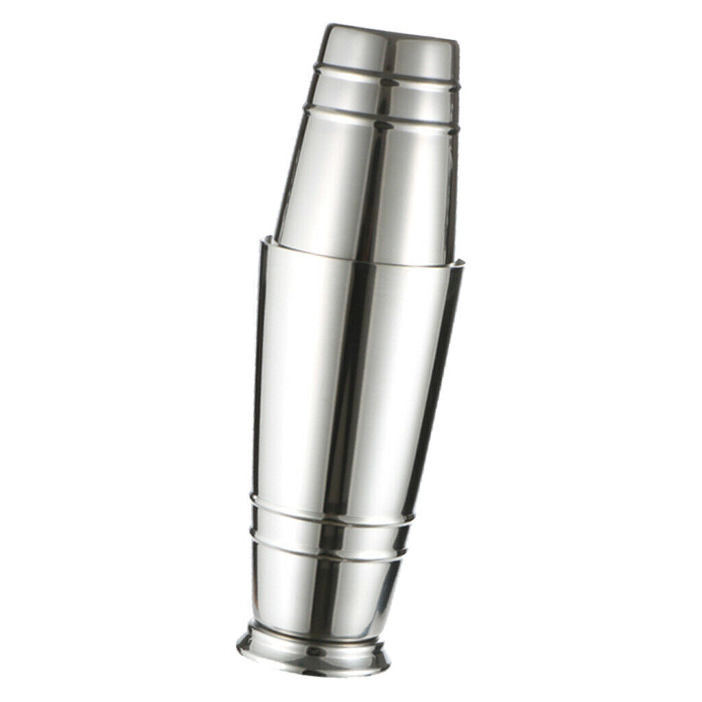 Cocktail Shaker Two Piece Pro Boston Shaker Martini Drink Shaker Silvery