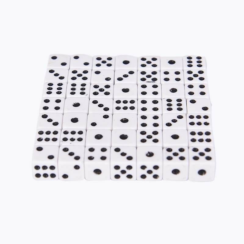 50pcs/lot 8mm Dices For Board Game Bar Gambling Game Set Club Party Acces.l8