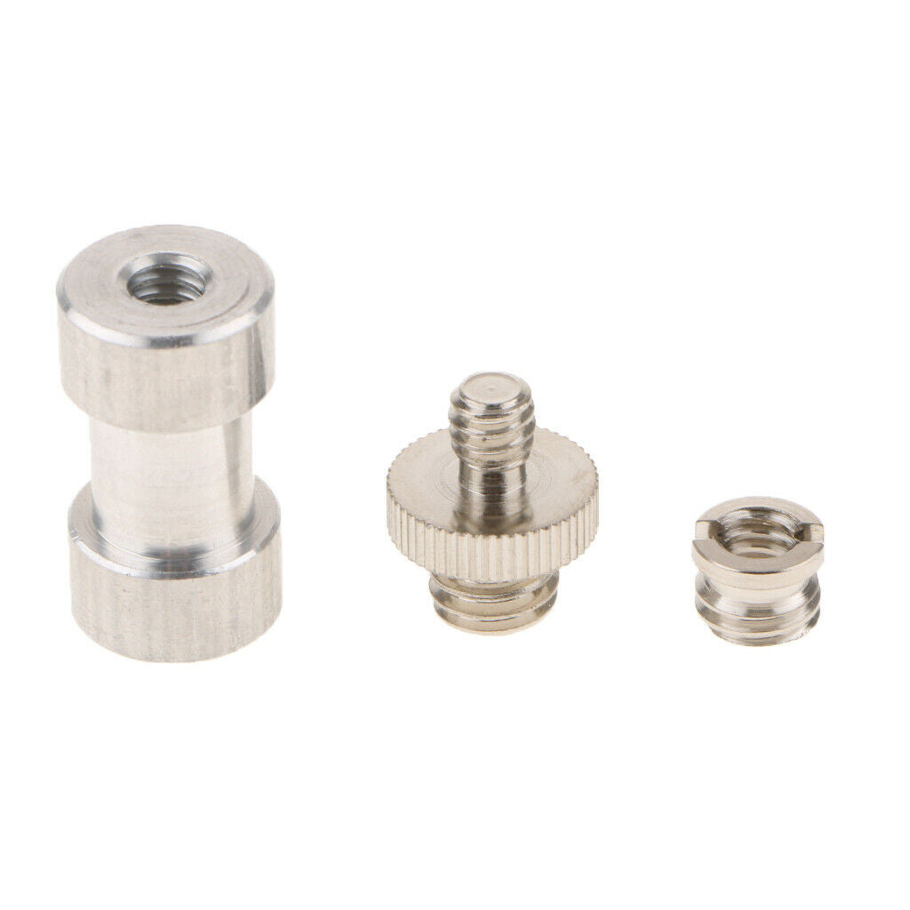Screw Adapter Converter Stud  1/4" To 3/8" For Tripod Monopod Ball Head