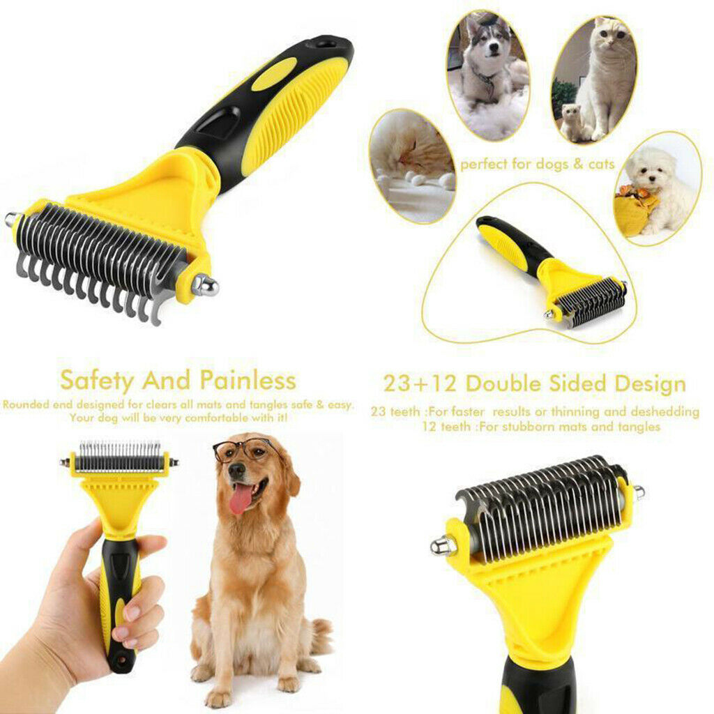 Stainless Steel Massage Hair Removal Brush Pet Open Knot Comb Pet Comb