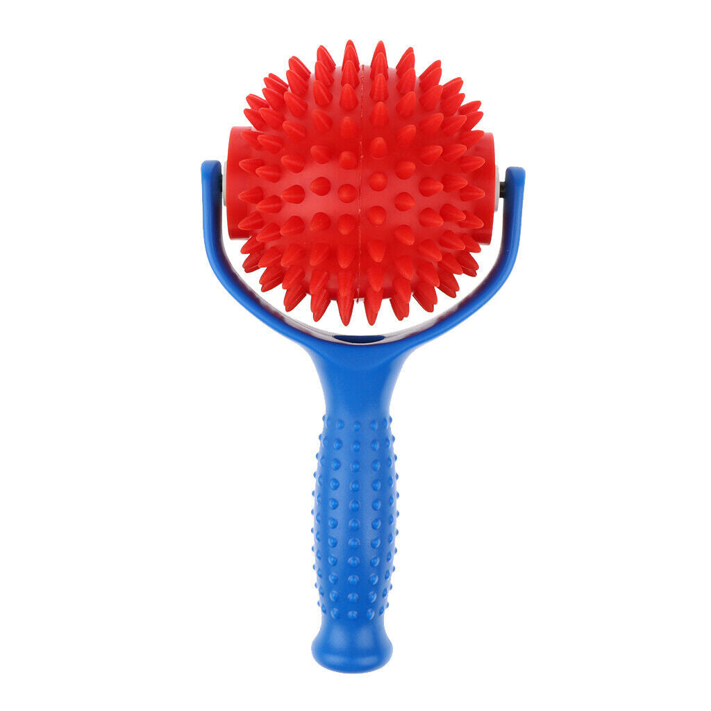 Spiky Point Massage Ball Reflexology Acupuncture Body Massager Pain Ease - Blue