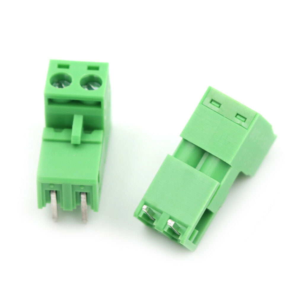 10pcs 5.08mm Pitch 2Pin Plug-in Screw PCB Terminal Block Connector Y laBACAIACA