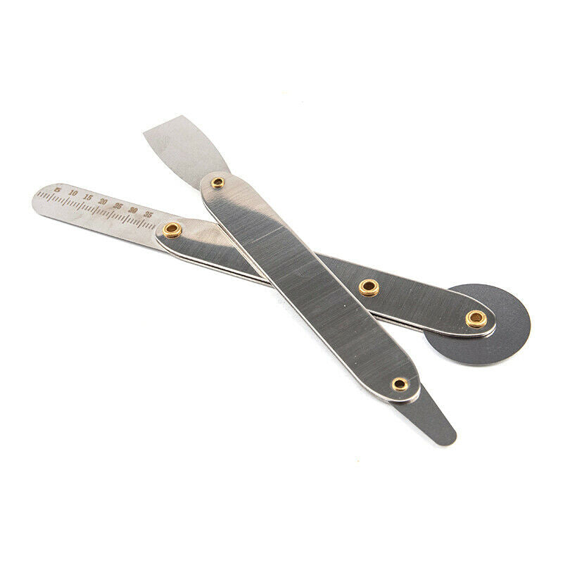 2Pcs Phone LCD Screen Back Cover Crowbar Opener Ruler Steel Roller Prying ToBDA