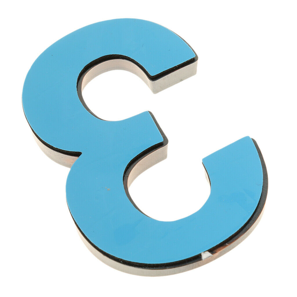 Door Plaque Digit 3 Letter Door Number Electroplating Number Of Floors