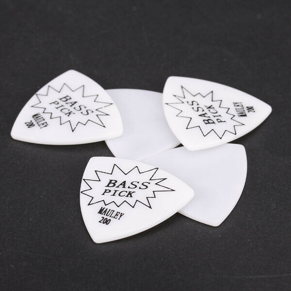 2x 5pcs White Picks 2mm for Bass Guitar / Protection From Fingers And Guitar /
