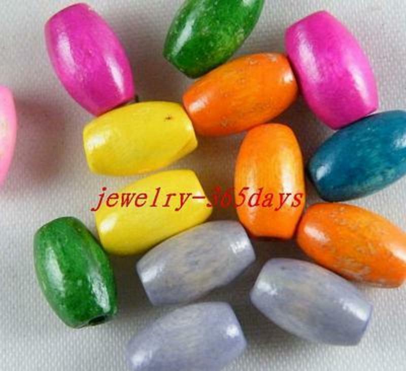 Wholesale 600pcs Wooded Mixed Tube Spacers 10x6.5mm G73
