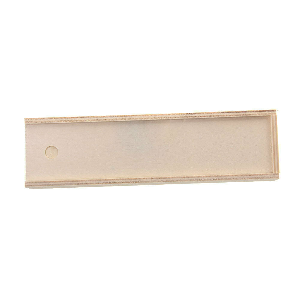 Prettyia Wooden Unfinished Jewelry Box for Kid's DIY Craft Rectangle Shape