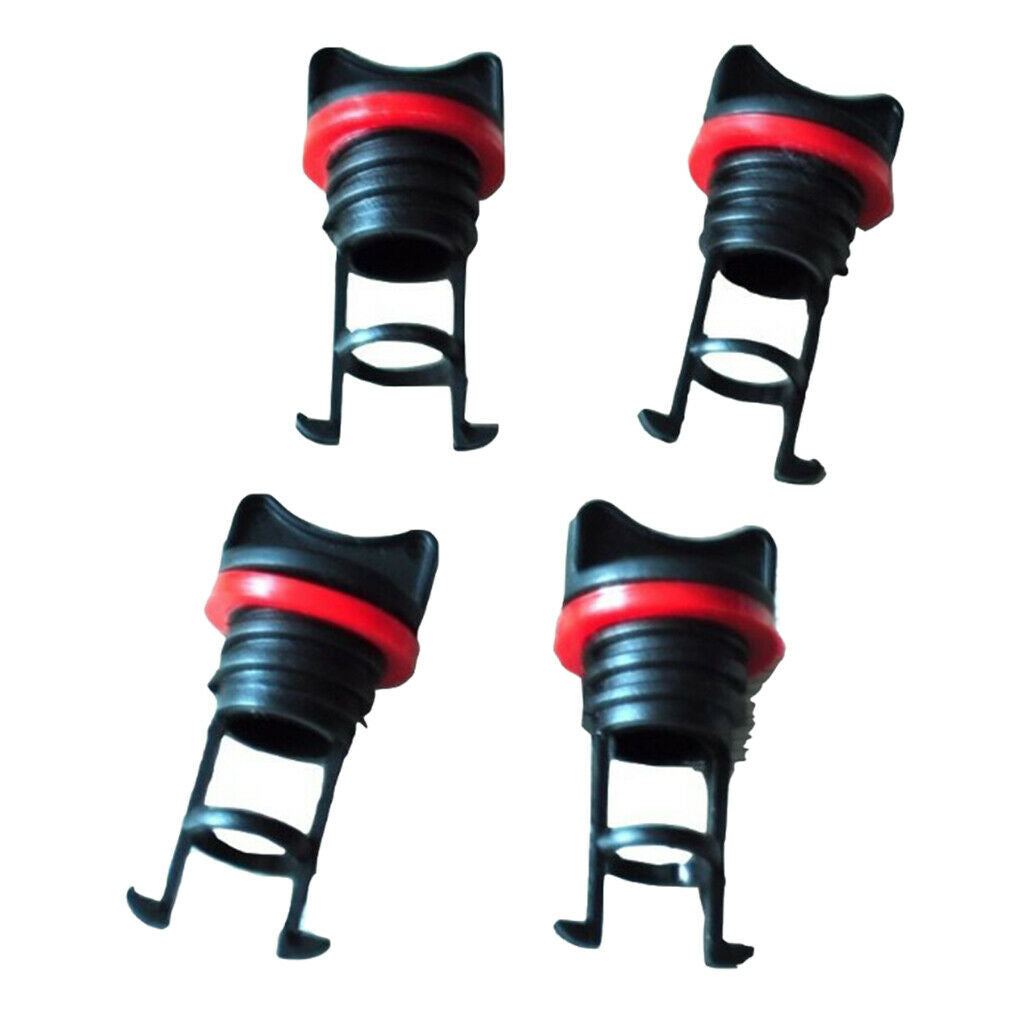 Set of 4 25mm Marine Kayak Canoe Nylon Boat Drain Plug Sealing Accessories