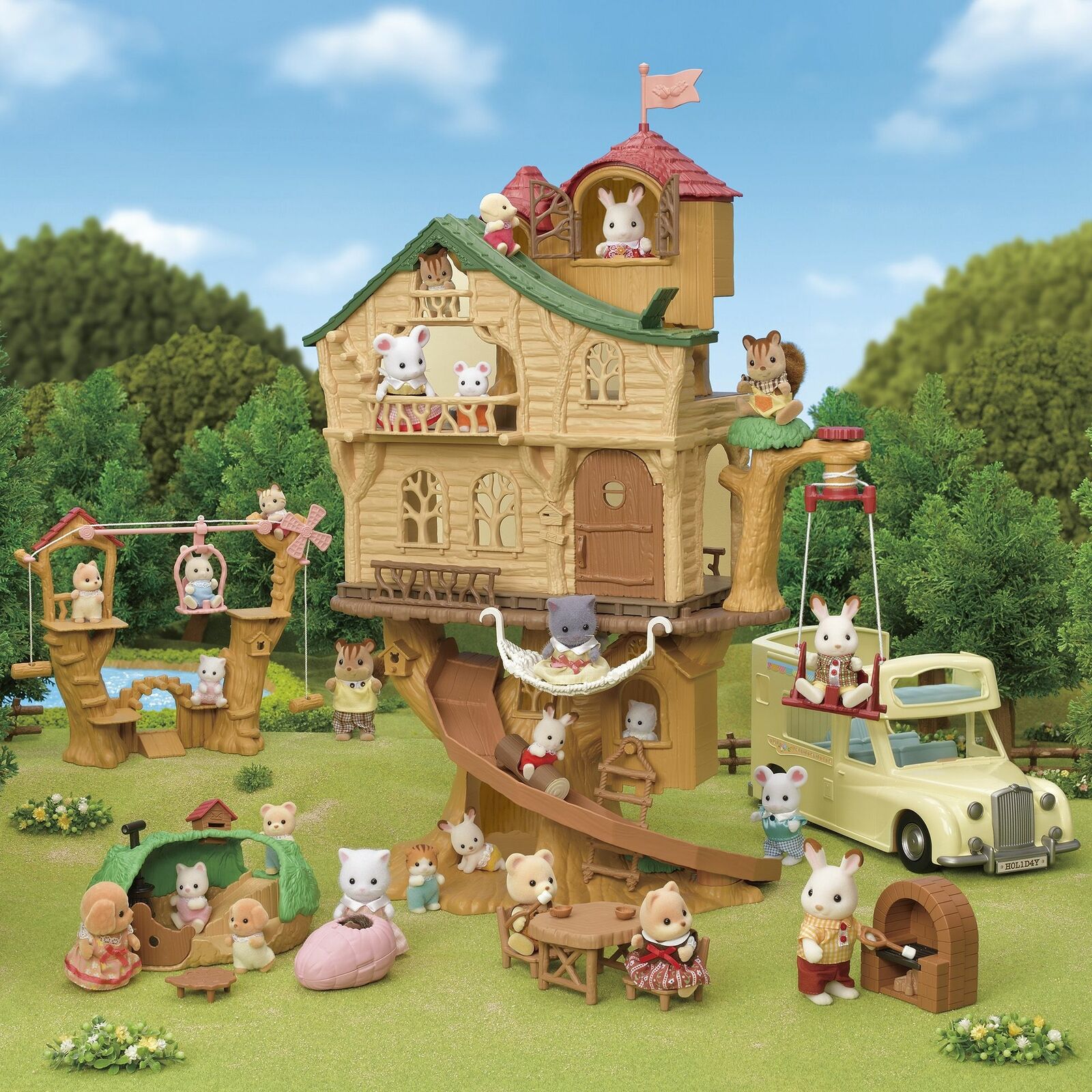Sylvanian Families Baby Ropeway Park Adventure Playground Set 5452 Role Play 3+