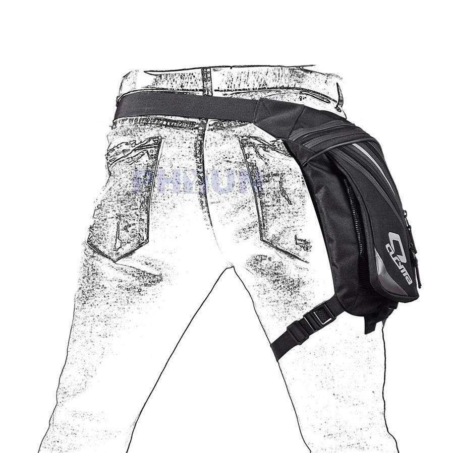 Outdoor Motorcycle Bike Drop Leg Bag  For Men Women Multi-Function Travel Black