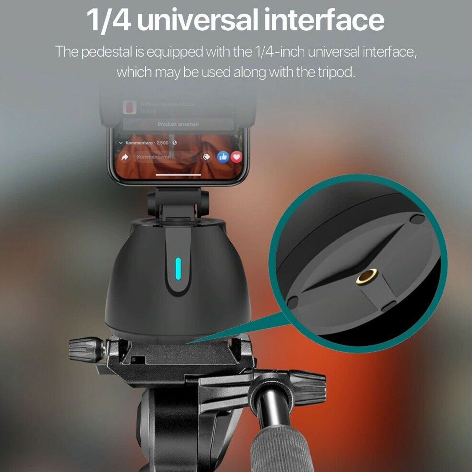 Camera 360 Smartphone Auto Tracking Smart Shooting Phone Holder Selfie Stic