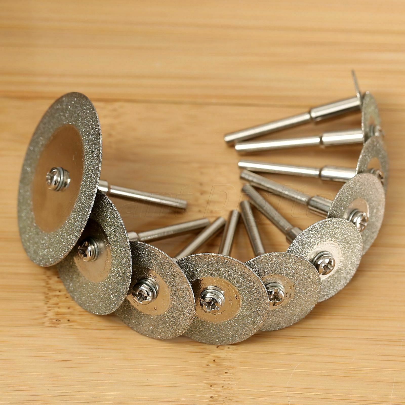 10 Diamond Cut Off Wheel Discs Blades Rotary Tool Accessory Set Shank for Power