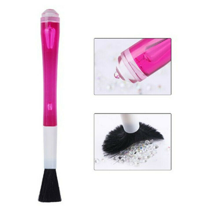 Diamond Painting Point Drill Pen Plastic Drilling Cleaning Brush Dual-Use Tool