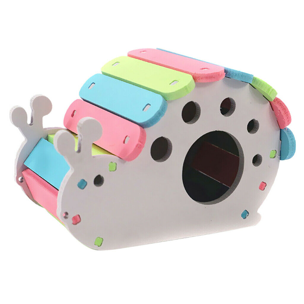 Colorful Pet Nest Bed Hut Adorable SNAIL House Hamster Squirrel Baby Rabbit