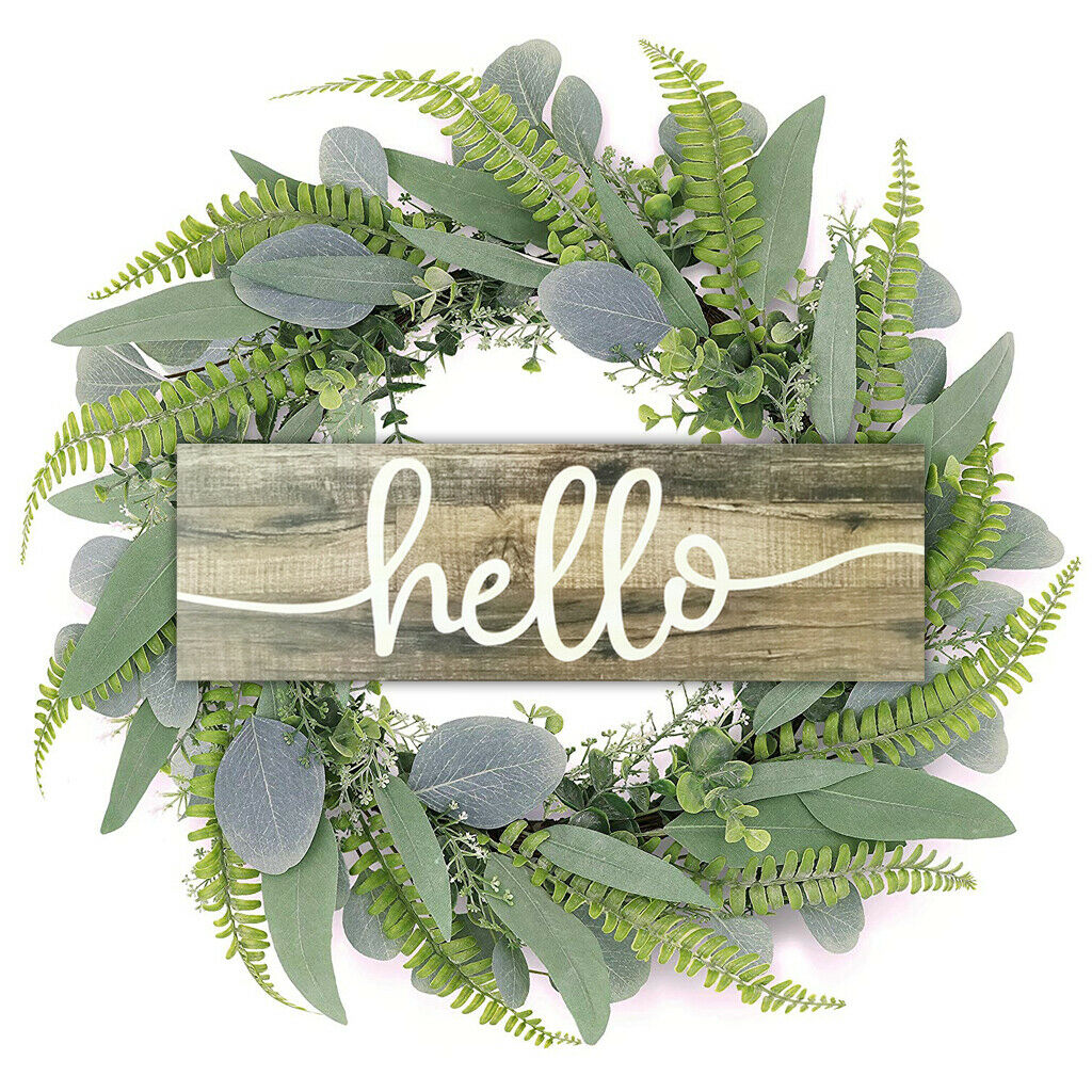 Sign Plaque Outdoor Front Door Wood Poster Farmhouse Art for Window Room