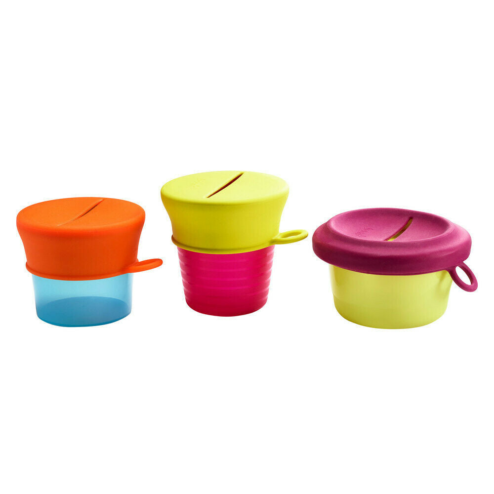 B11125 Boon SNUG Silicone Snack Lid with Cup for Baby & Toddler Age 9m+