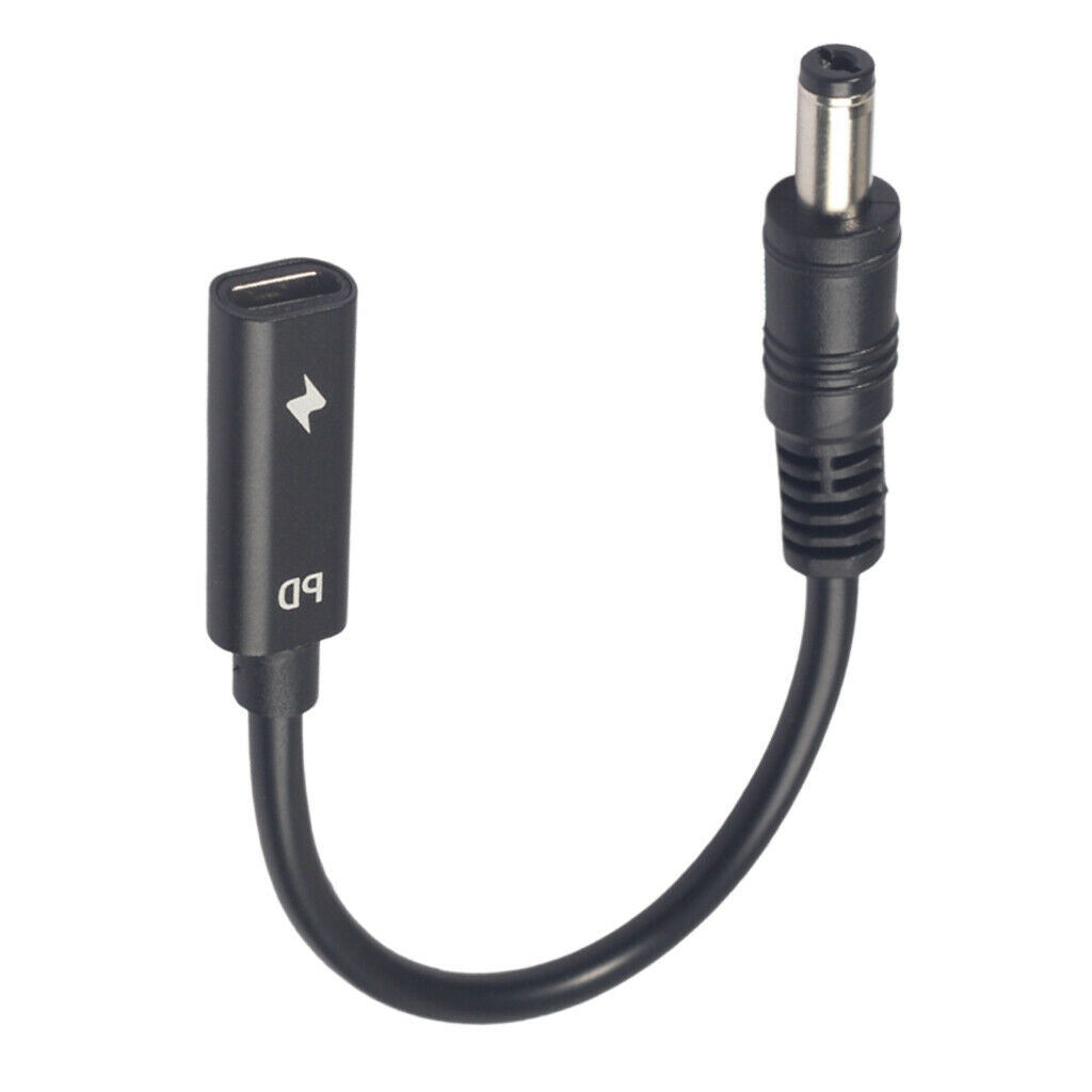 Type-C Female to 5.5mm*2.1mm Plug PD Charging Cable Charger Adapter