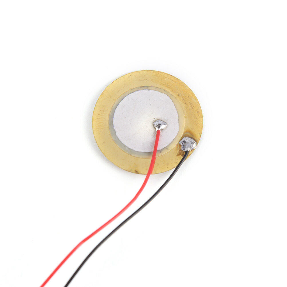 6pcs 27mm Piezoelectric Piezos Amplifiers Discs Leads For Guitar Pickup 、 FSDD