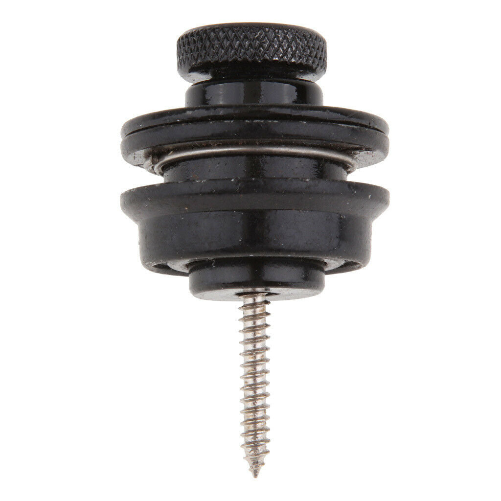 Guitar Strap Locks Buttons Security  Straplocks Strap Retainer System Black