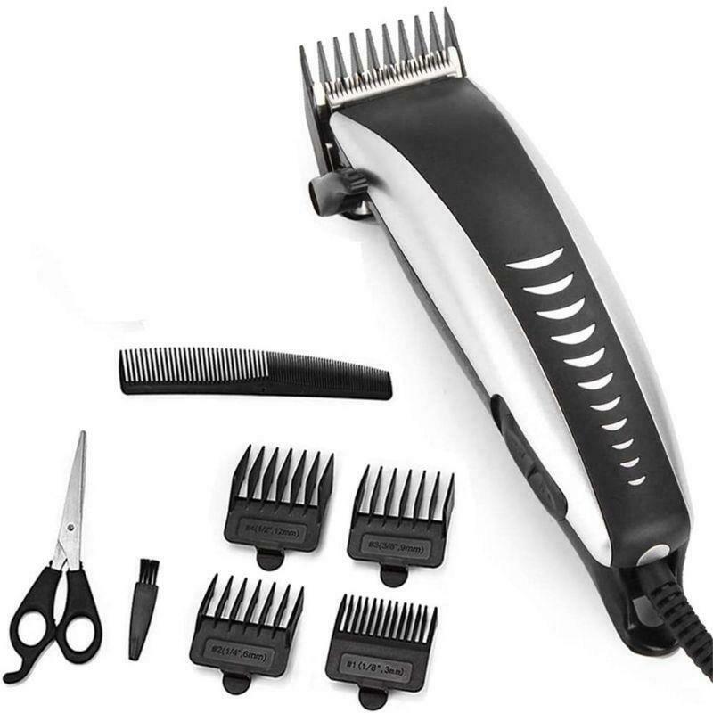 Professional Electric Plug-In Hair Clippers Beard Trimmer Barber Grooming Kit