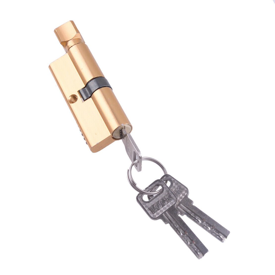 Indoor Door Handle Lever Security Lock Key Kit Household Install Aluminum Alloy
