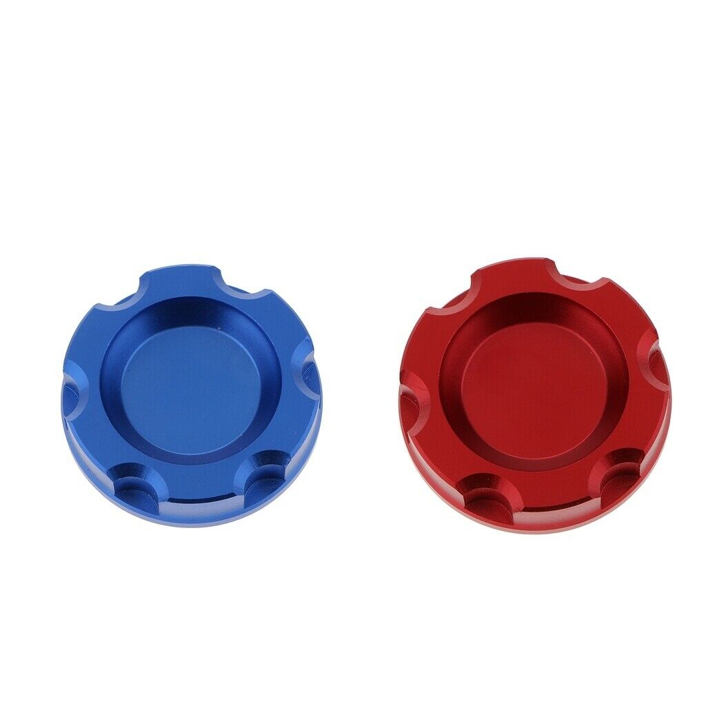 2PCS M32x3.5 Car Engine Fuel Filler Tank   Cover Plug For  Blue+Red