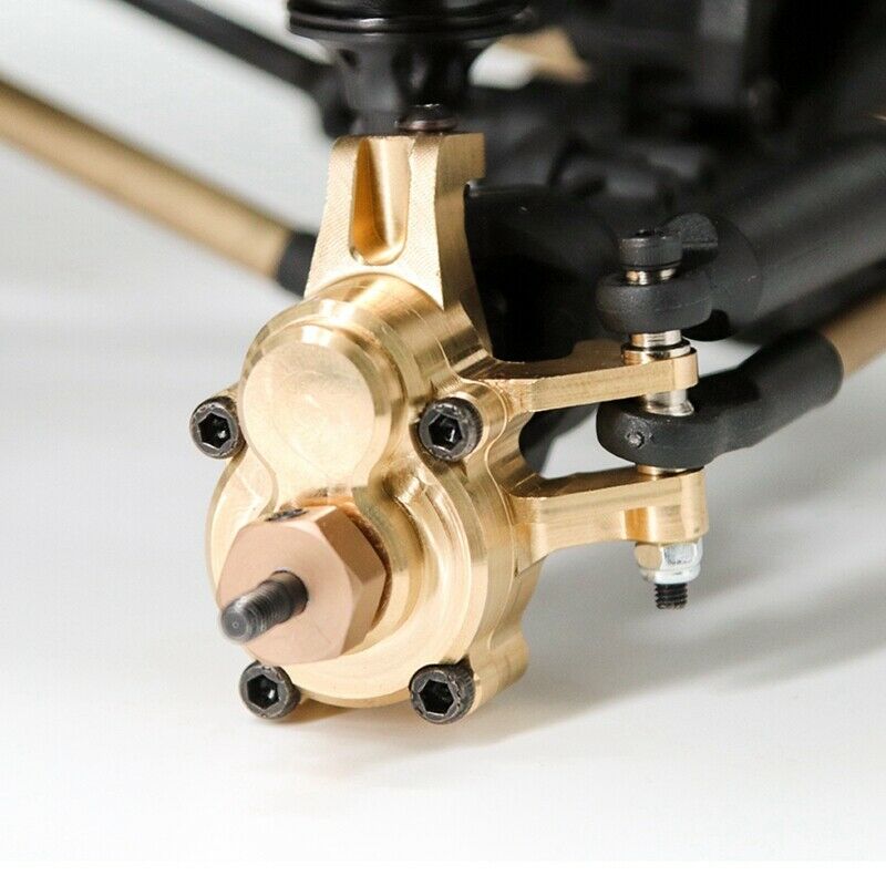 2Pcs Brass Front Rear Outer Portal Drive Housing Cover for YK4102 YK4103 YK408K4