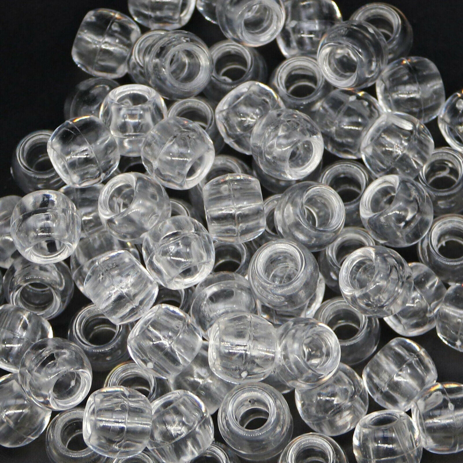 240Pcs Pony Braid Hair Beads with Box for DIY Jewelry Del