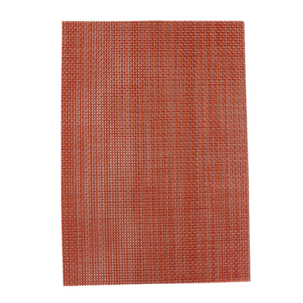2pcs Anti-slip Table Mat Heat Pad Coaster Kitchen Dining Placemat Orange