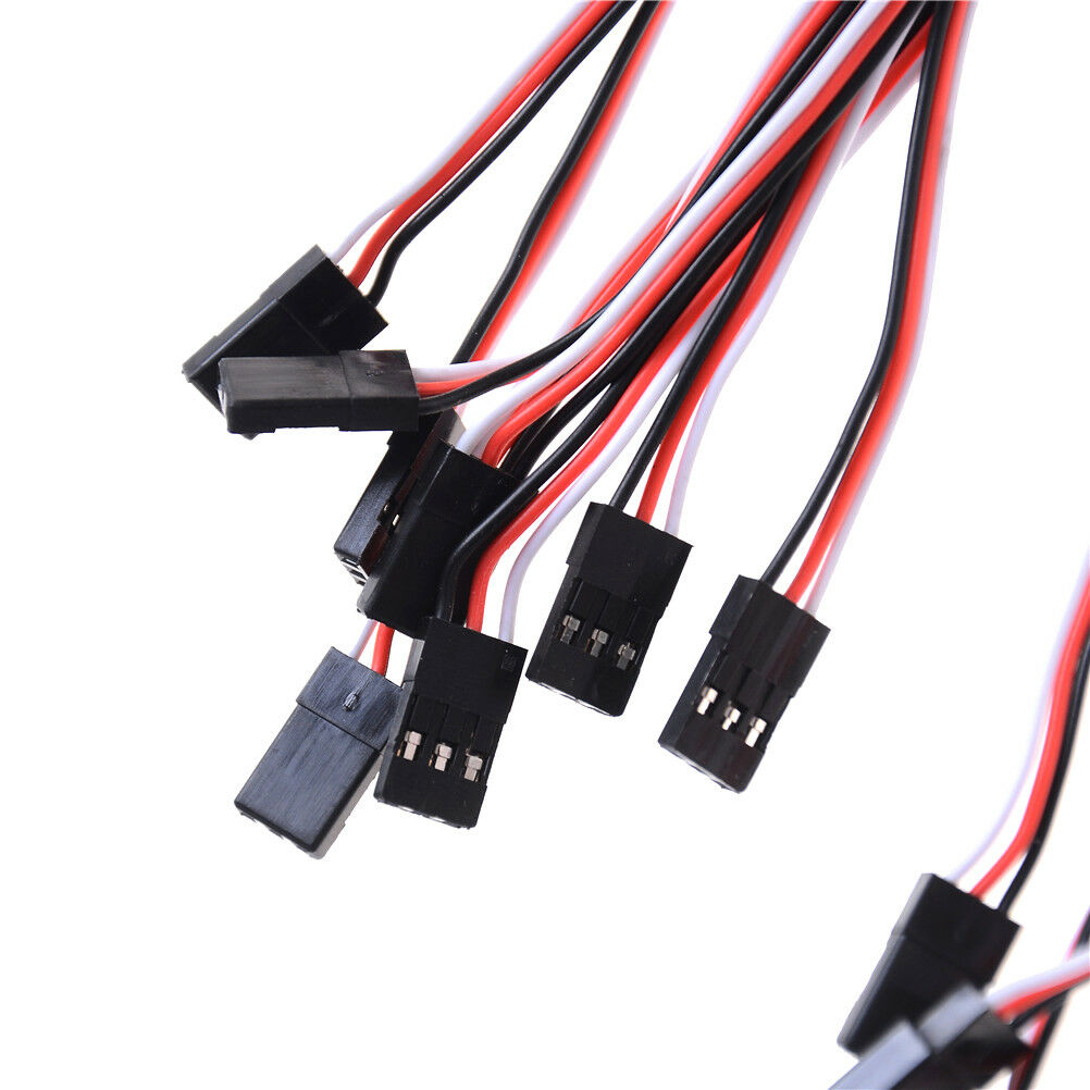 10Pcs 50cm Servo Extension Cord Cable Lead Wire JR 50cm 26AWG  Fx