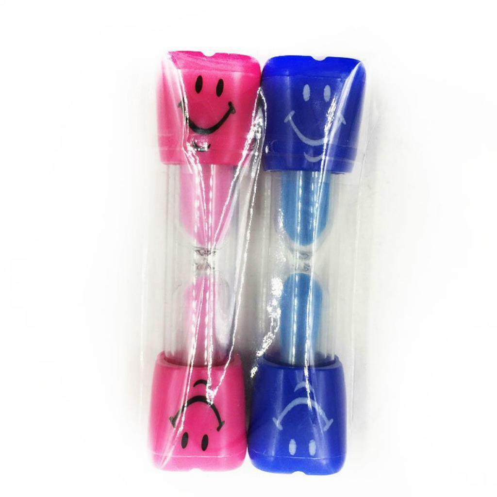 Sand Glass Sandglass Hourglass Timer 3 Minutes Home Decor Gift Blue + Pink