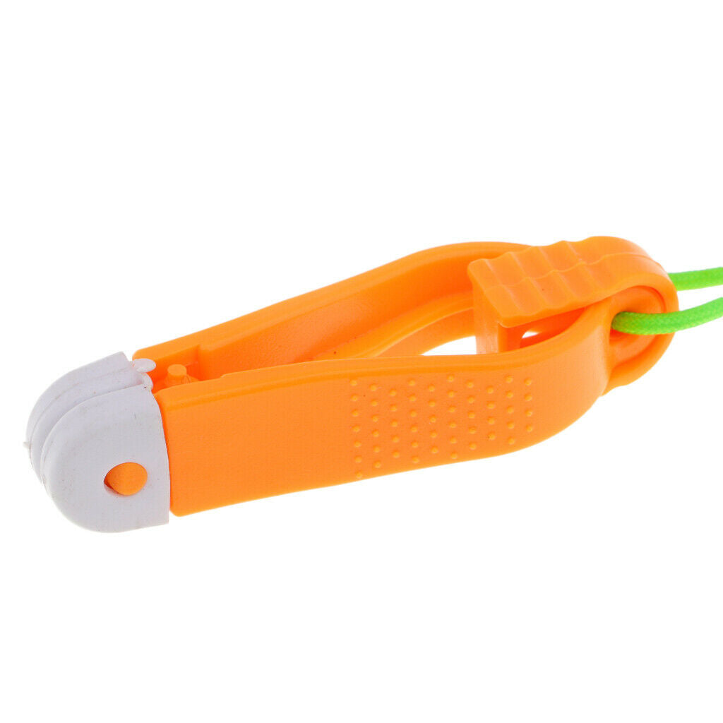 Mini Power Grip Plus Downrigger 17" Leader with Long Line Snaps Orange