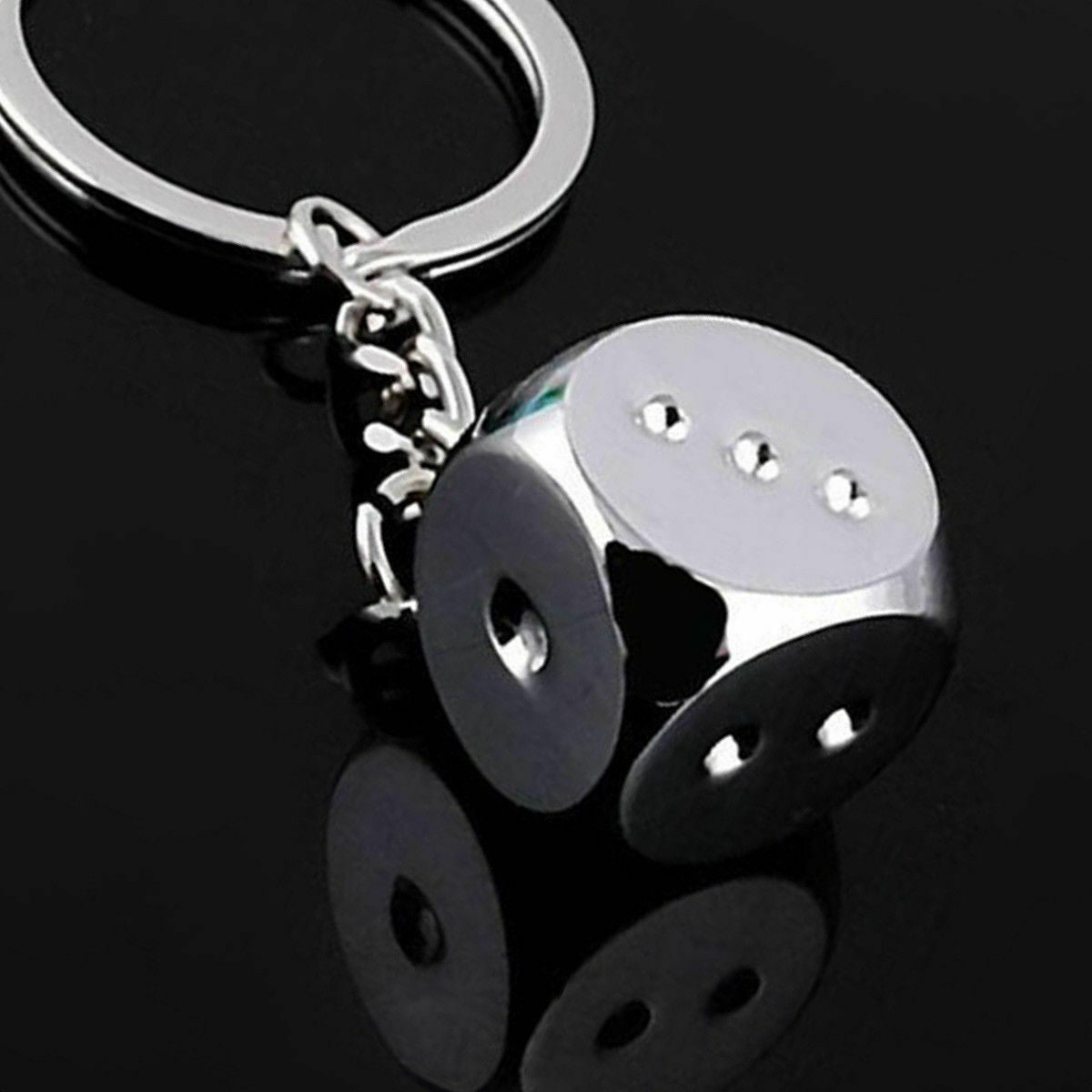 Fashion Dice Key Ring Key Chain Keyring Car Keychain Pendant Charm Gift 1PC