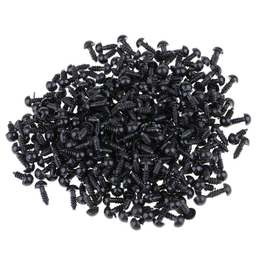 300 Pieces 6mm Plastic Safety Eyes For Teddy Bear
