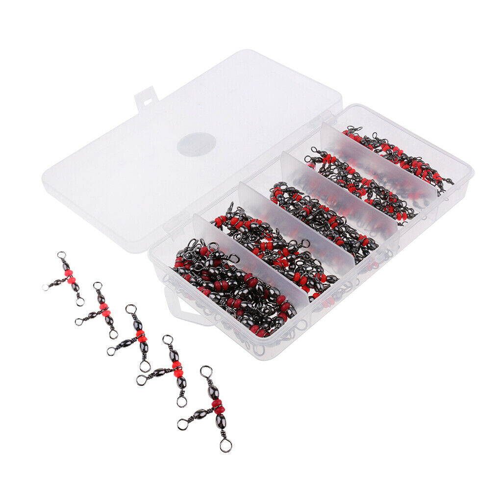 125 Pieces Of Fishing 3 Way Rolling Whirl   Suitable For Night Fishing