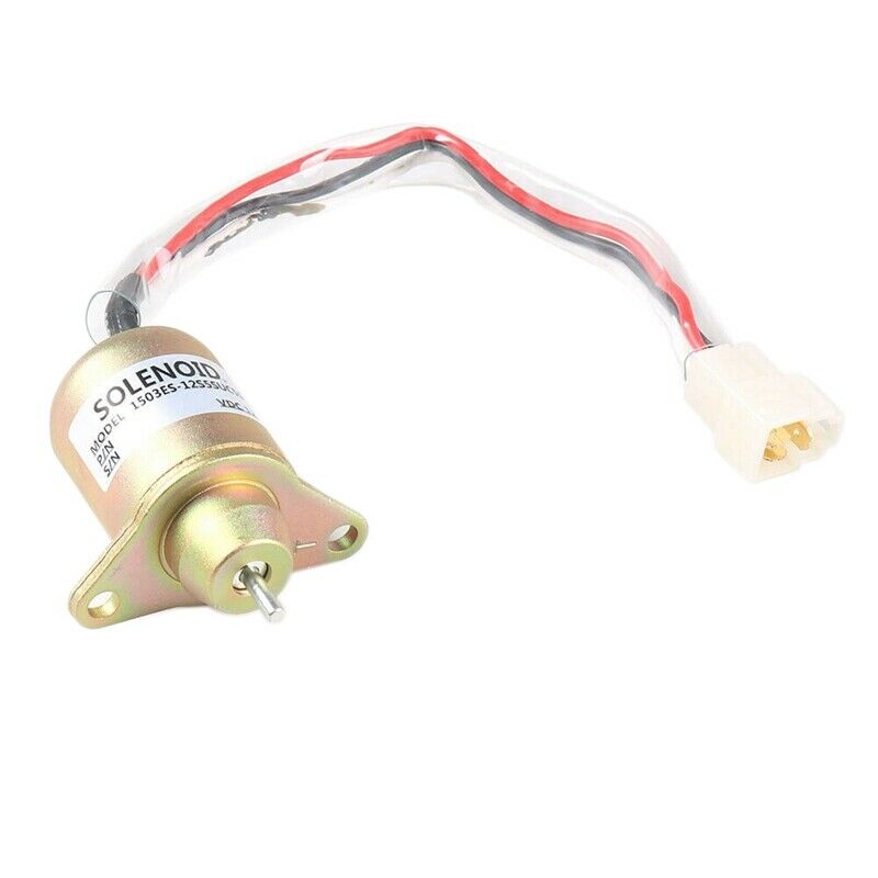 12V Engine Fuel Shut Off Solenoid Valve Shutdown for Yanmar 119653-77950 M3K2K2