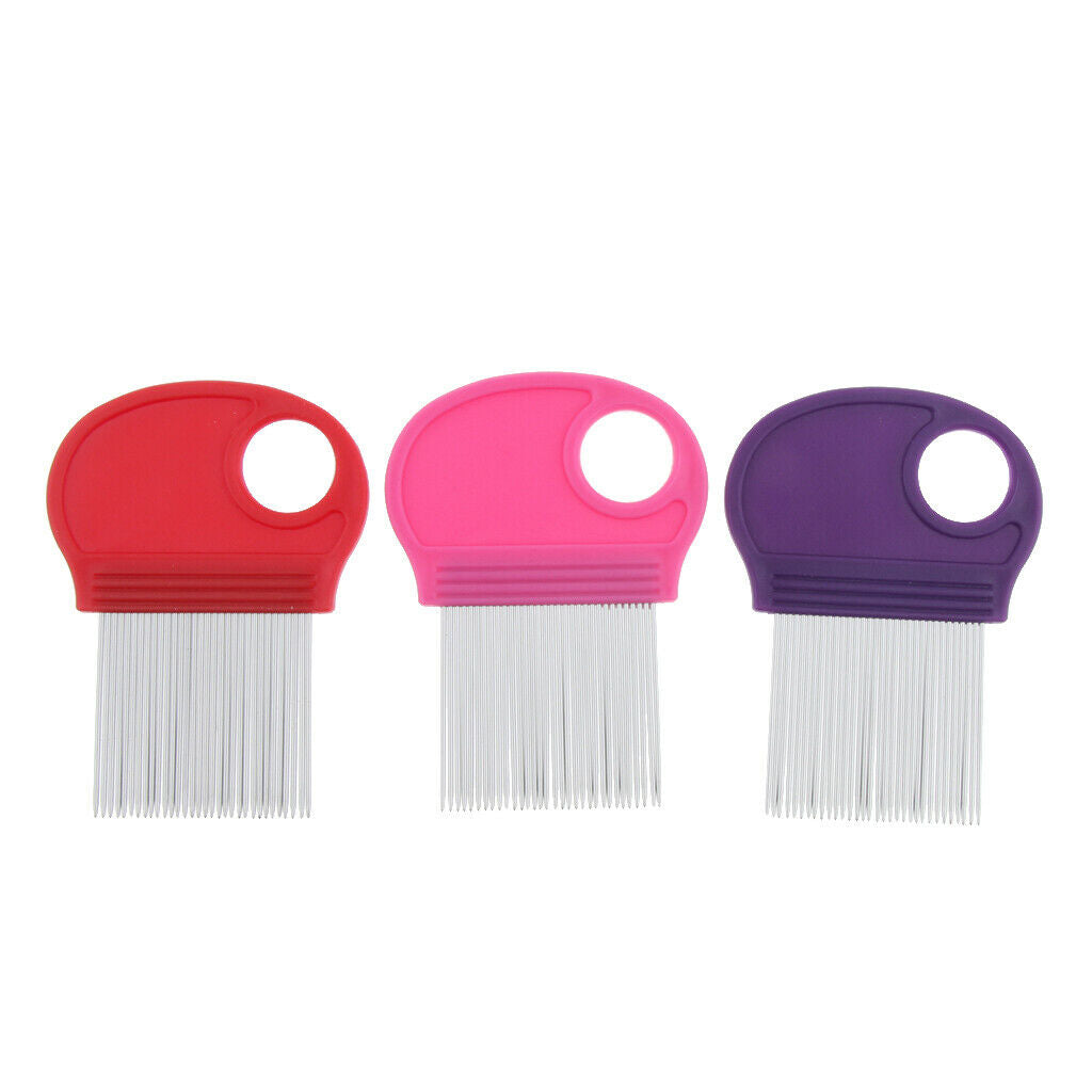 3Pcs Stainless Flea Fine Toothed Cleaning Comb Pet Cat Puppy Hair Brush Pet