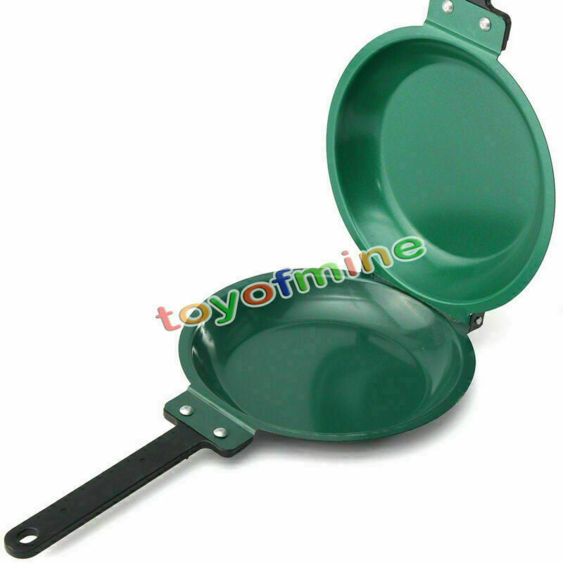 Pan Flip Pancake maker Ceramic Green NonStick Cookware Kitchen Supplies