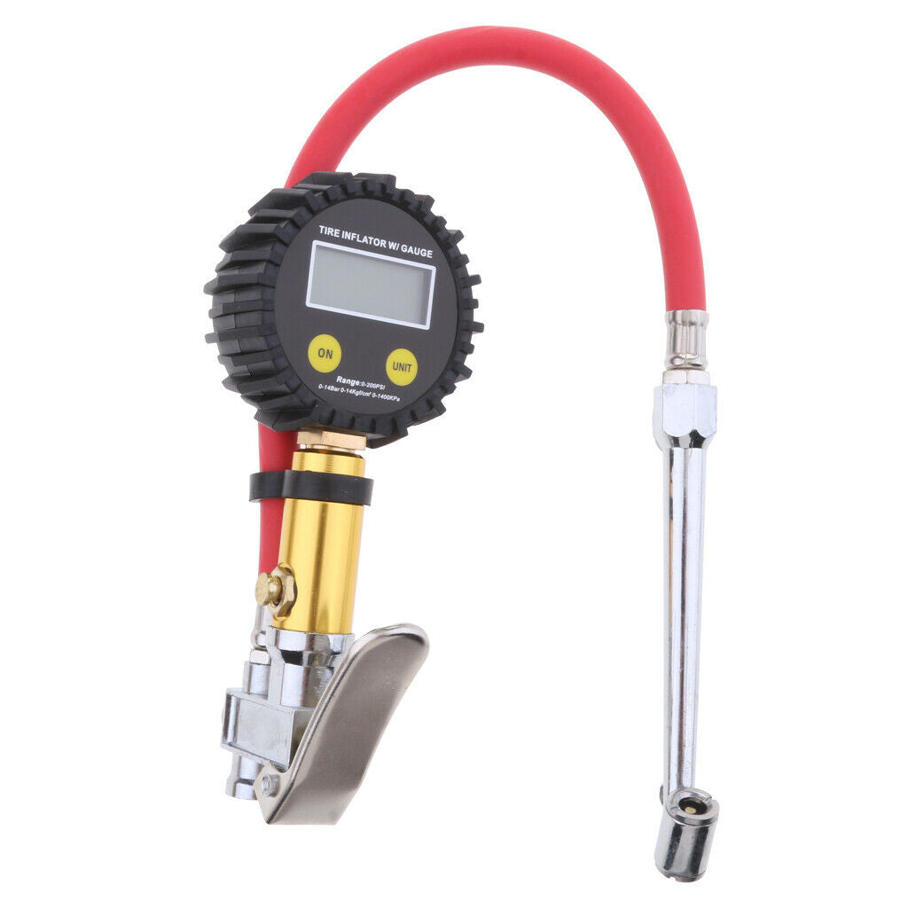 Digital Car Air Tire Tyre Inflator High Accurate Pressure Gauge Tester #4