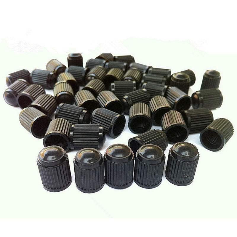 24Pcs Black Universal Plastic Type Wheel Dust Valve Caps for Car Bike Cycl.l8