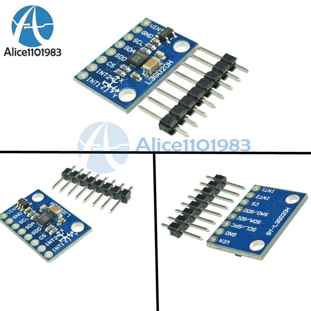 L3GD20H 3-Axis Gyro Carrier SPI & I2C up to ±20 with Voltage Regulator