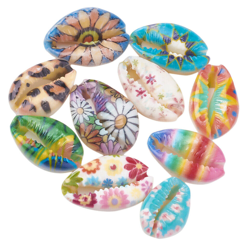 50pcs Colorful Shell Multi Color Necklace Beads Bracelet Making DIY Crafts