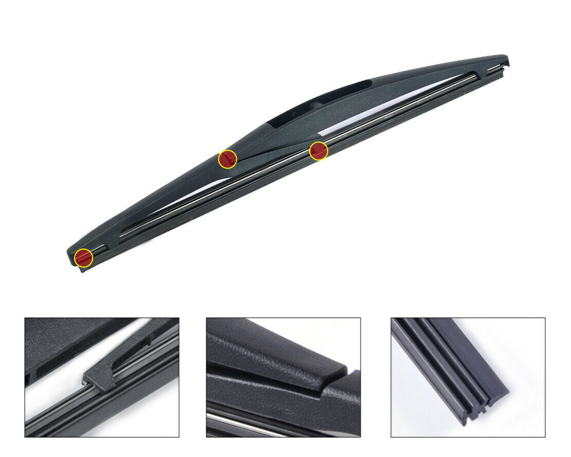 10" Rear Rain Windshield Wiper Blade Fit for Suzuki Swift SX4 MITSUBISHI An