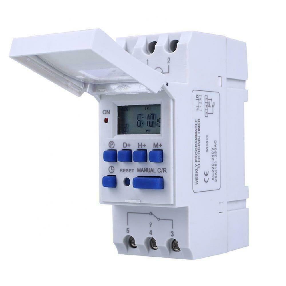 Set of 1 ABS Plastic Digital Electronic Time Switch LCD Display 1.2V/40mA
