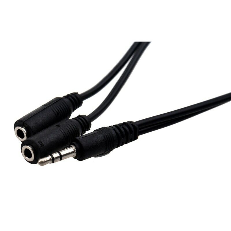 Audio Jack Y Cable 3,5mm Jack Plug Stereo at 2 x 3.5 mm Stereo Jack Socket CouK8
