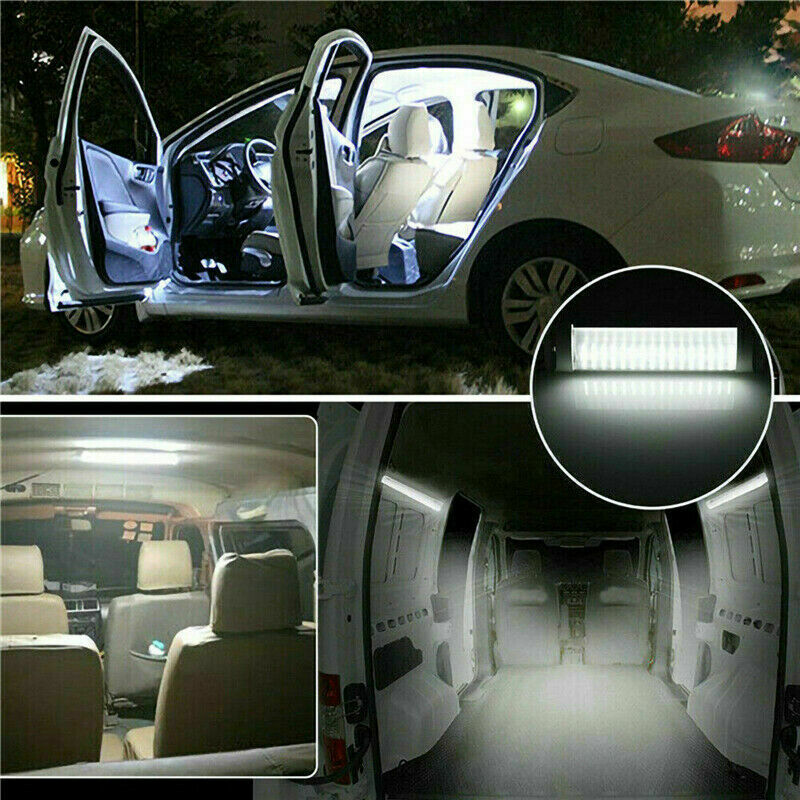 2x 12V LED Auto Car Interior Lights Dome Roof Ceiling Reading For RV Van Camper