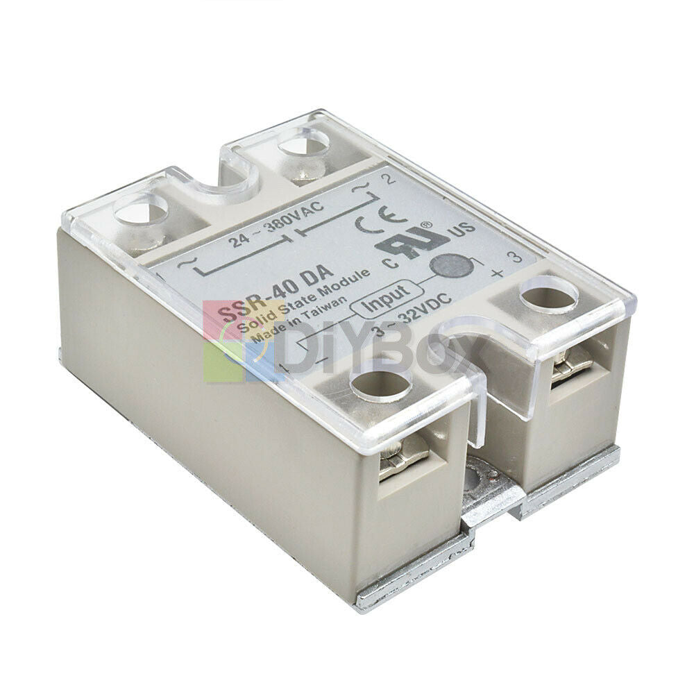 2x Transparent Clear Acrylic Cover for SSR Single Phase Solid State Relay Module