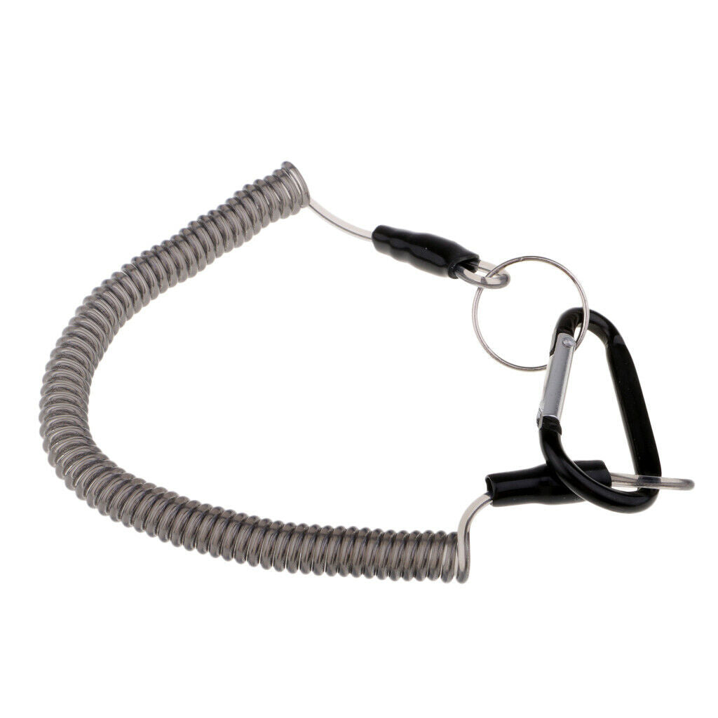 Fishing Coiled Lanyard Boating Fishing Rope Secure Pliers Lip Grips Tackle